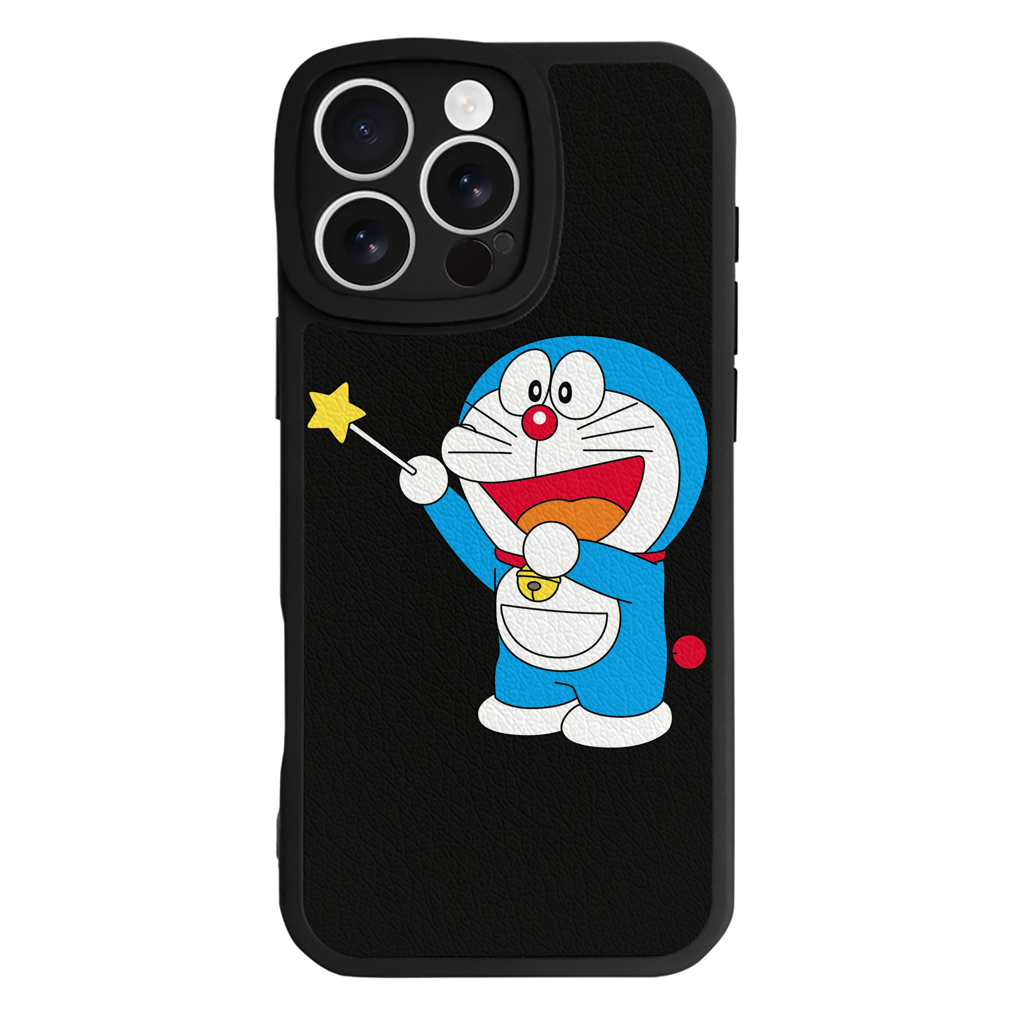 （画像用） ドラえもん Doraemon 【iPhone 16シリーズ対応】シリコンスマホケース（レザー調） 材質：シリコン